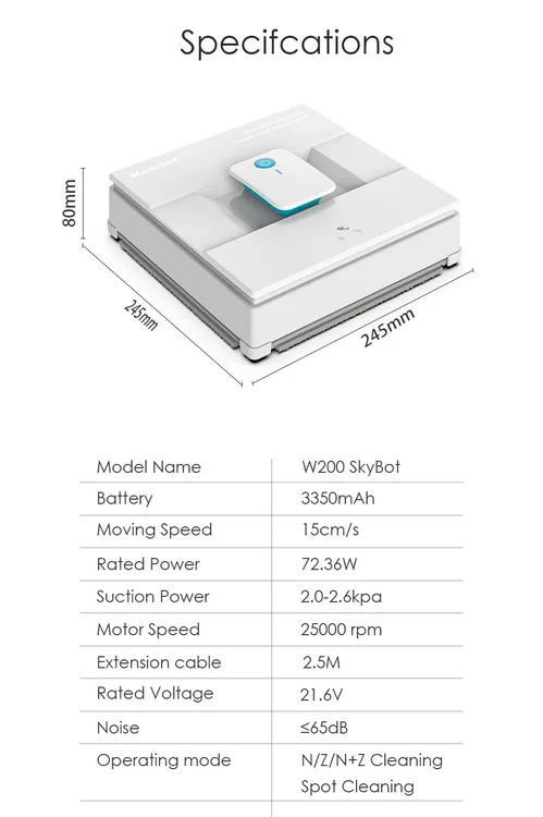 Mamibot W200 SkyBot robot lave-vitres